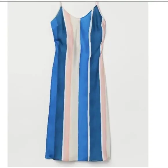 LEMLEM x H&M Satin Striped Dress Size Small - Picture 6 of 6